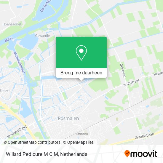 Willard Pedicure M C M kaart