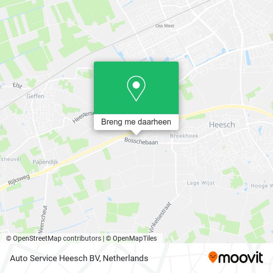 Auto Service Heesch BV kaart