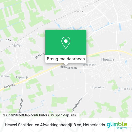 Heuvel Schilder- en Afwerkingsbedrijf B vd kaart