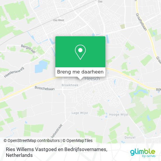 Ries Willems Vastgoed en Bedrijfsovernames kaart