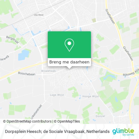 Dorpsplein Heesch; de Sociale Vraagbaak kaart