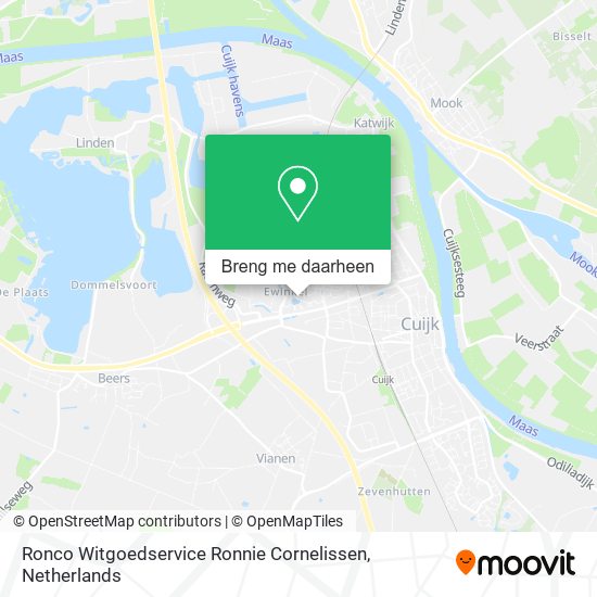 Ronco Witgoedservice Ronnie Cornelissen kaart