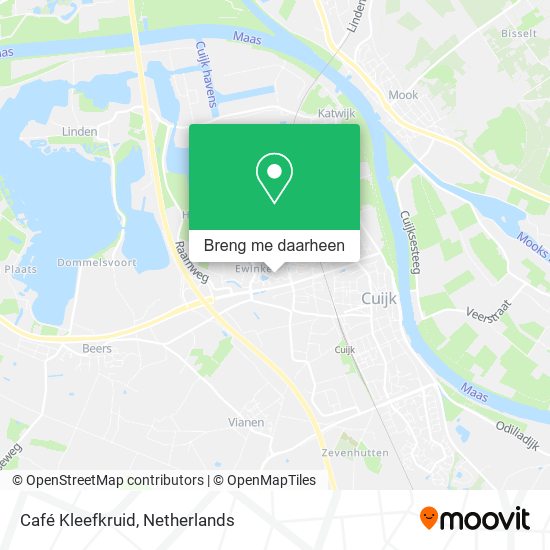Café Kleefkruid kaart