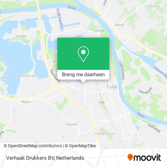 Verhaak Drukkers BV kaart