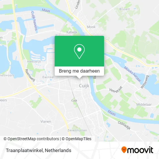 Traanplaatwinkel kaart