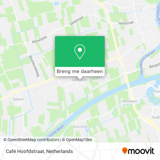 Café Hoofdstraat kaart