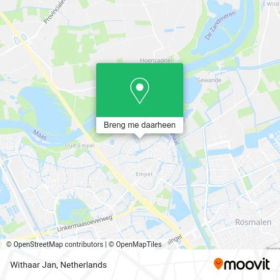 Withaar Jan kaart