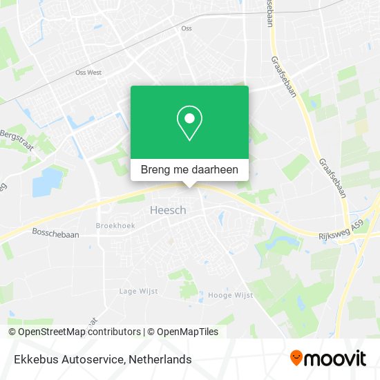 Ekkebus Autoservice kaart