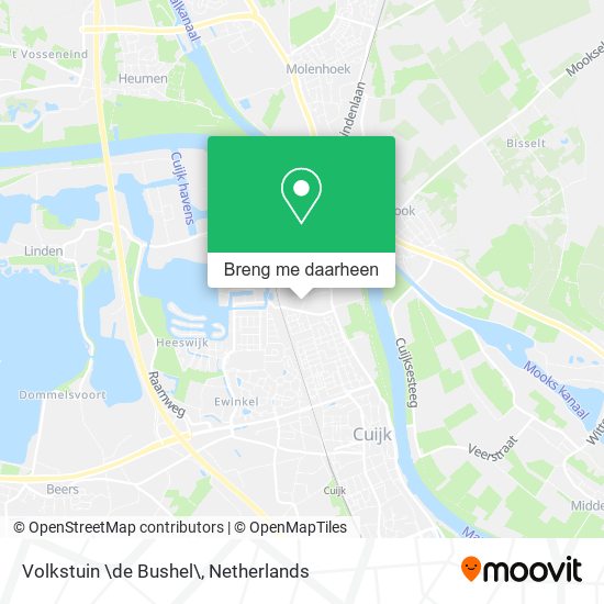 Volkstuin \de Bushel\ kaart