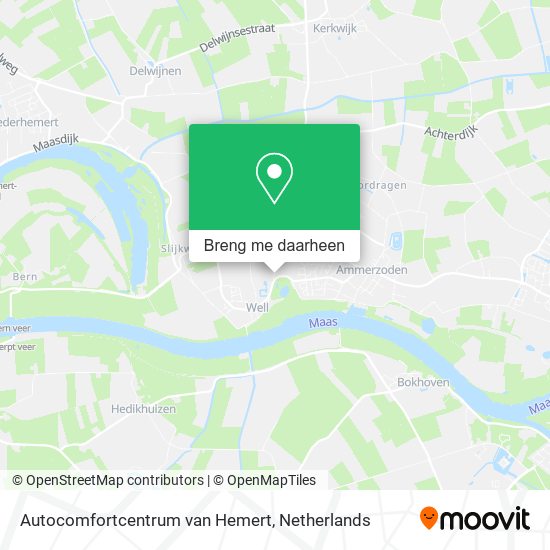 Autocomfortcentrum van Hemert kaart