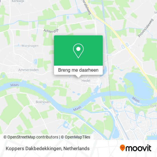 Koppers Dakbedekkingen kaart