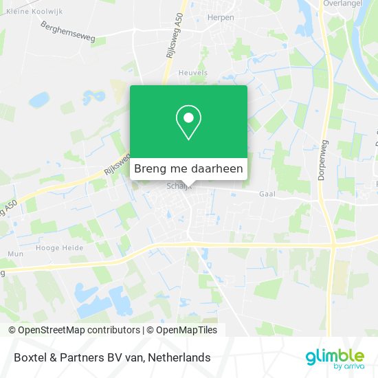 Boxtel & Partners BV van kaart