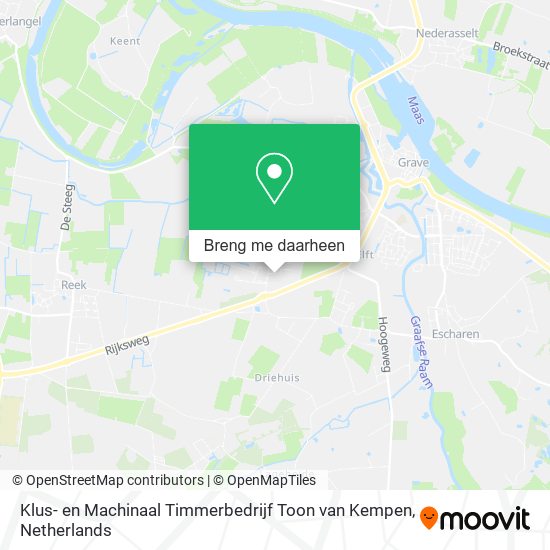 Klus- en Machinaal Timmerbedrijf Toon van Kempen kaart