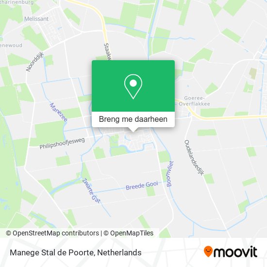 Manege Stal de Poorte kaart