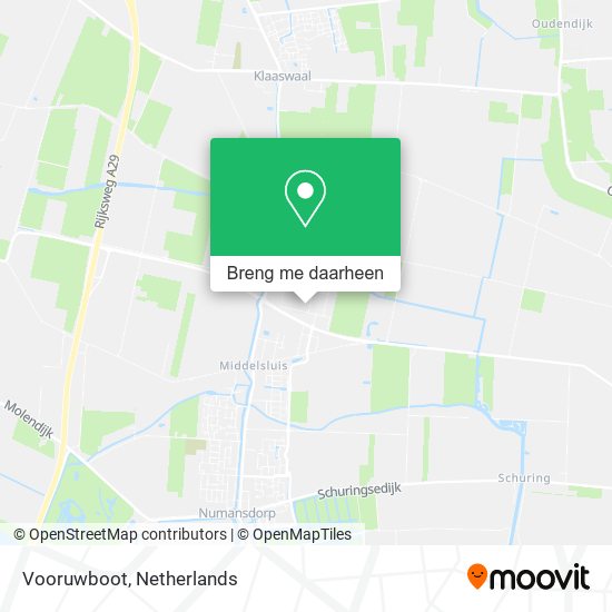 Vooruwboot kaart