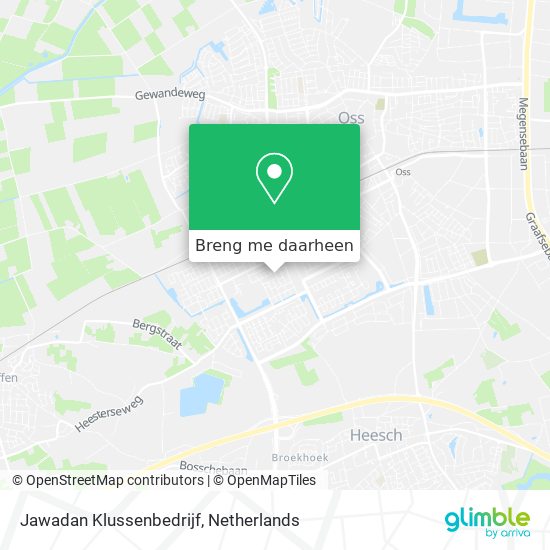 Jawadan Klussenbedrijf kaart