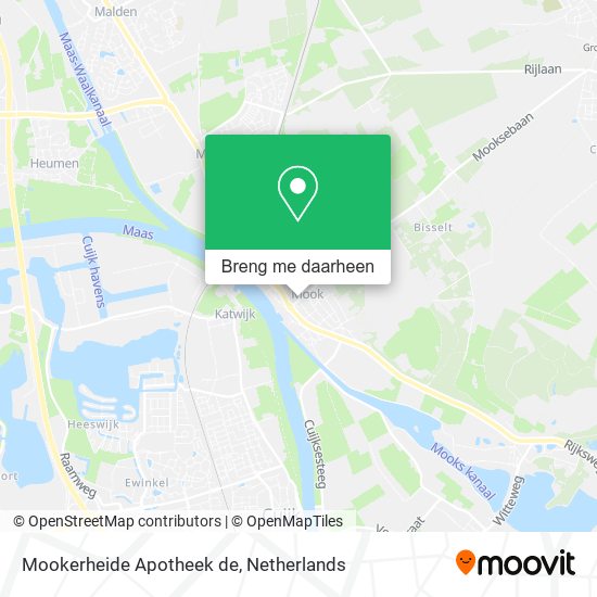 Mookerheide Apotheek de kaart