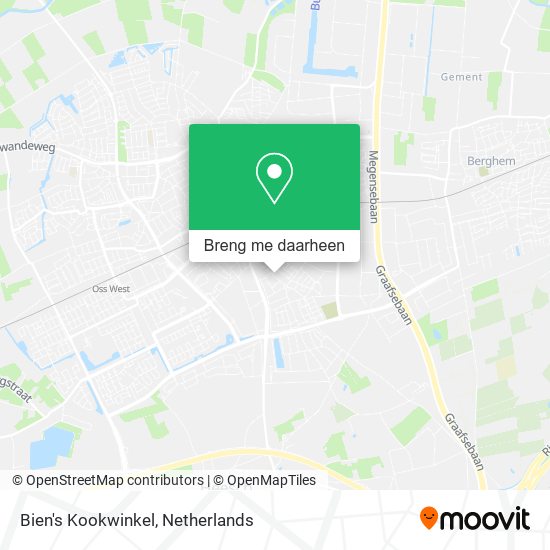 Bien's Kookwinkel kaart