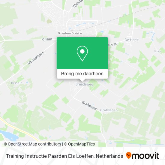 Training Instructie Paarden Els Loeffen kaart