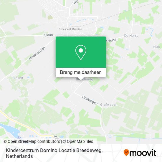 Kindercentrum Domino Locatie Breedeweg kaart