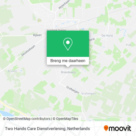 Two Hands Care Dienstverlening kaart