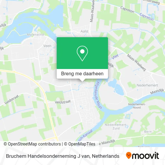 Bruchem Handelsonderneming J van kaart