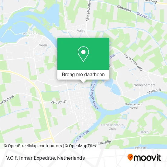 V.O.F. Inmar Expeditie kaart