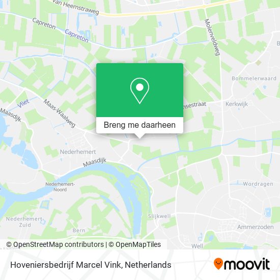 Hoveniersbedrijf Marcel Vink kaart
