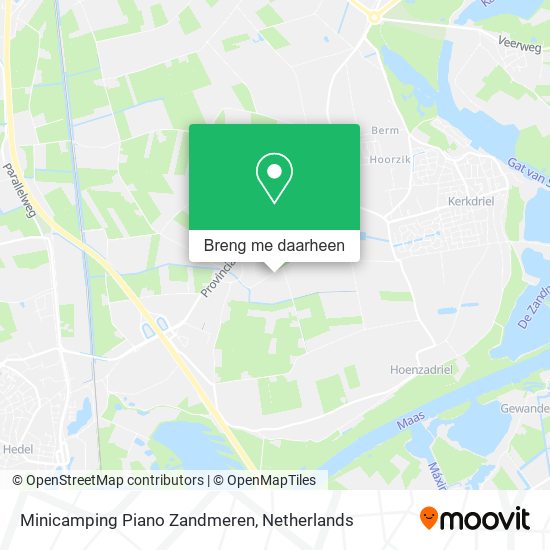 Minicamping Piano Zandmeren kaart
