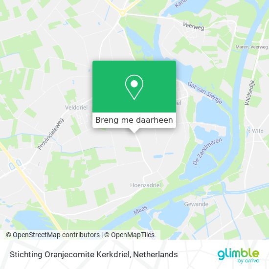 Stichting Oranjecomite Kerkdriel kaart