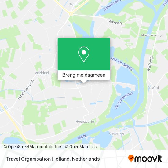 Travel Organisation Holland kaart