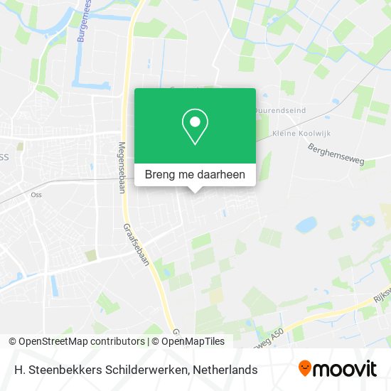 H. Steenbekkers Schilderwerken kaart