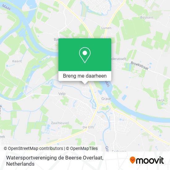 Watersportvereniging de Beerse Overlaat kaart