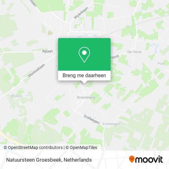 Natuursteen Groesbeek kaart