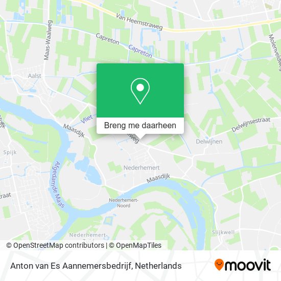 Anton van Es Aannemersbedrijf kaart