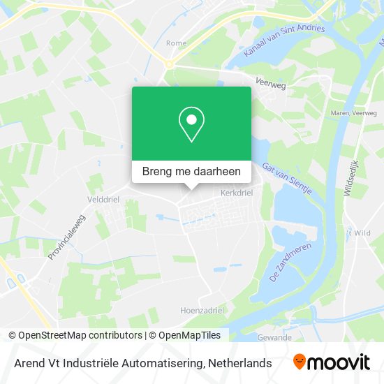 Arend Vt Industriële Automatisering kaart