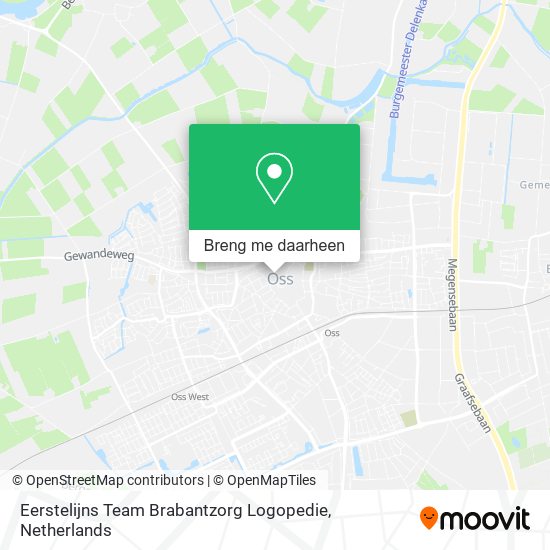 Eerstelijns Team Brabantzorg Logopedie kaart