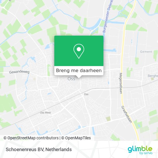 Schoenenreus BV kaart