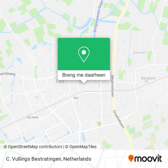 C. Vullings Bestratingen kaart