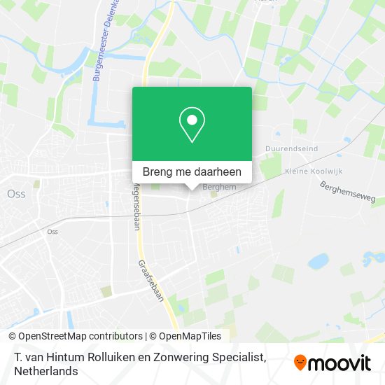 T. van Hintum Rolluiken en Zonwering Specialist kaart