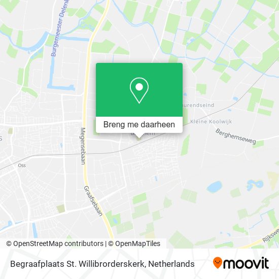 Begraafplaats St. Willibrorderskerk kaart