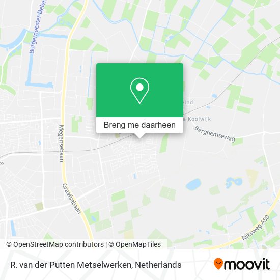 R. van der Putten Metselwerken kaart