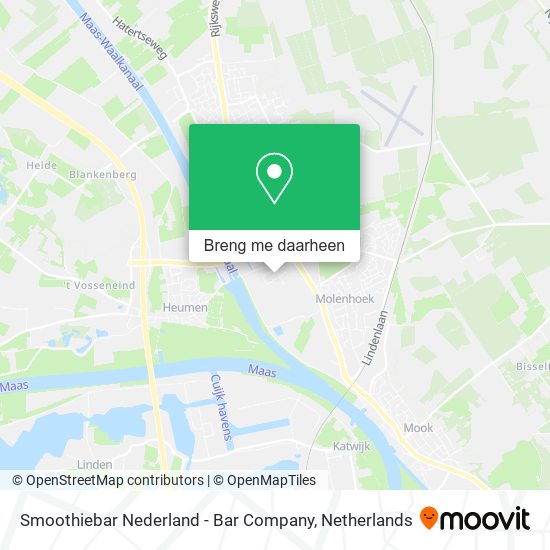 Smoothiebar Nederland - Bar Company kaart