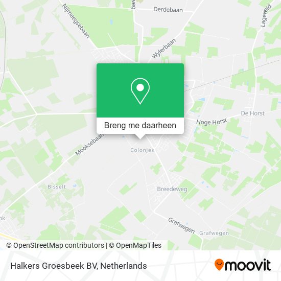 Halkers Groesbeek BV kaart