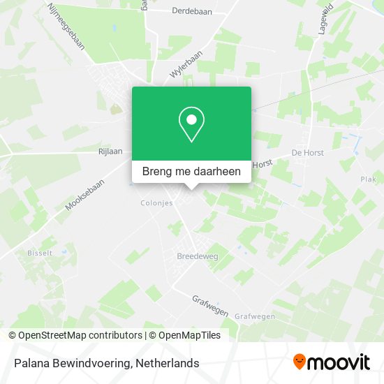 Palana Bewindvoering kaart