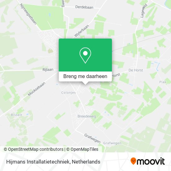 Hijmans Installatietechniek kaart