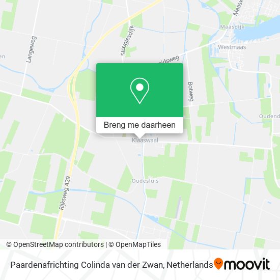 Paardenafrichting Colinda van der Zwan kaart