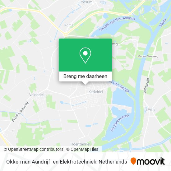 Okkerman Aandrijf- en Elektrotechniek kaart