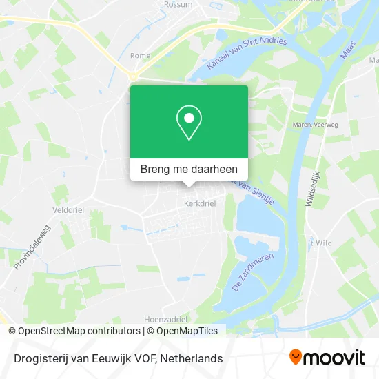 Drogisterij van Eeuwijk VOF kaart