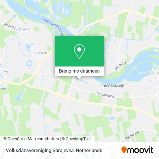 Volksdansvereniging Sarajevka kaart